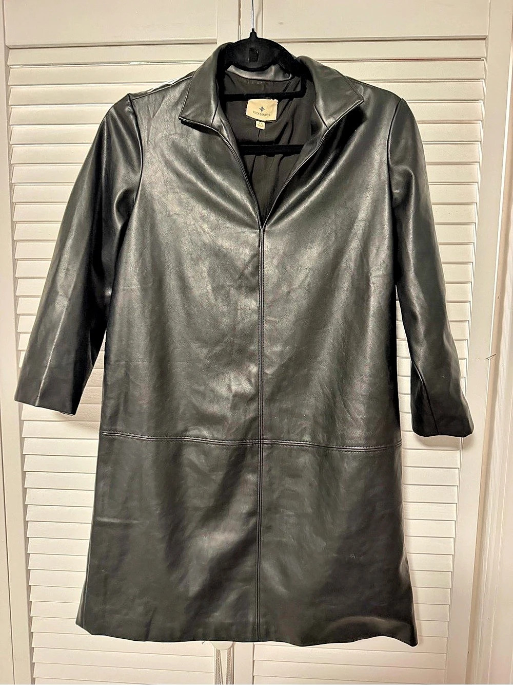 Tuckernuck Women's Black Faux Leather Dress Size XS